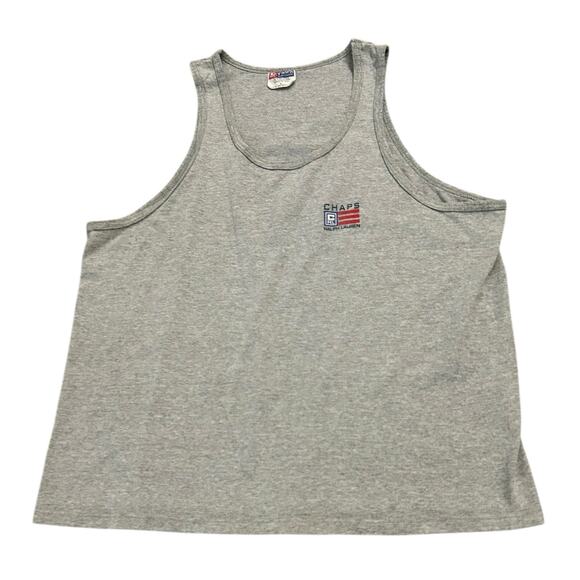 Vintage 90s Chaps Ralph Lauren Muscle Tee Tank Top USA / Men’s Large - - Picture 1 of 5